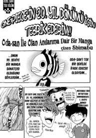 Oda-san İle Olan Anılarıma Dair Bir Manga